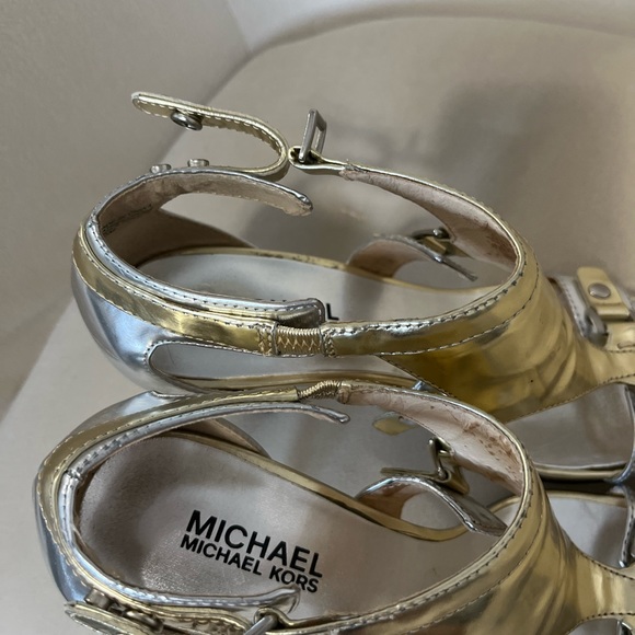 Michael Kors gold and silver high heels - Picture 5 of 5